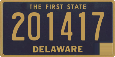 DE license plate 201417