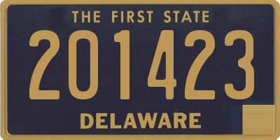 DE license plate 201423