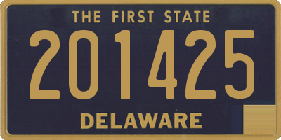 DE license plate 201425