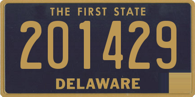 DE license plate 201429