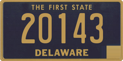 DE license plate 20143