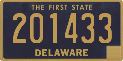 DE license plate 201433