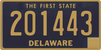 DE license plate 201443