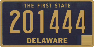 DE license plate 201444