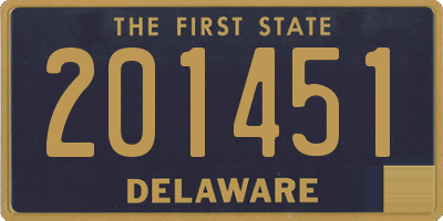 DE license plate 201451