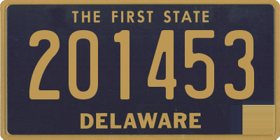 DE license plate 201453