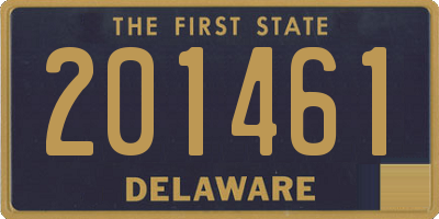 DE license plate 201461