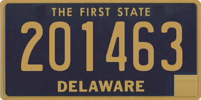 DE license plate 201463