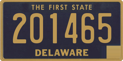 DE license plate 201465