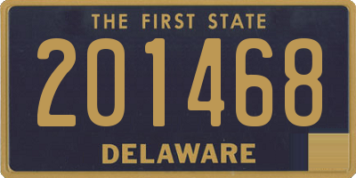 DE license plate 201468