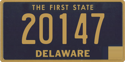 DE license plate 20147