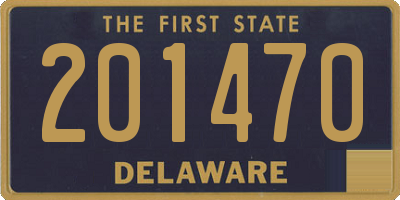 DE license plate 201470