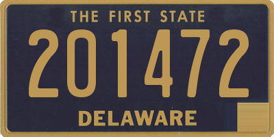 DE license plate 201472