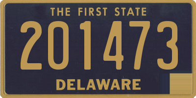 DE license plate 201473