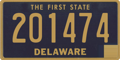 DE license plate 201474