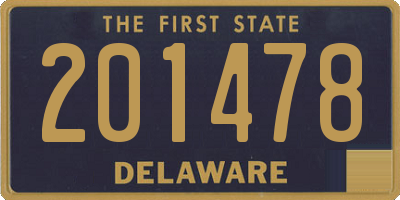 DE license plate 201478