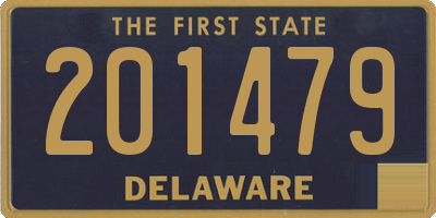 DE license plate 201479