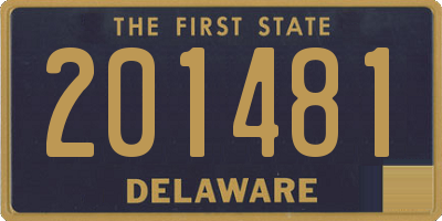 DE license plate 201481