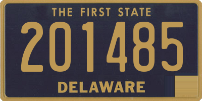 DE license plate 201485