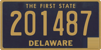 DE license plate 201487