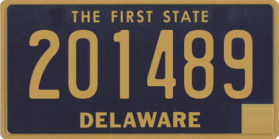 DE license plate 201489