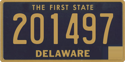 DE license plate 201497