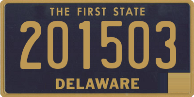 DE license plate 201503