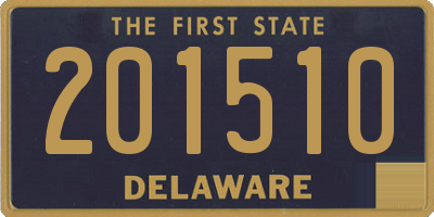 DE license plate 201510