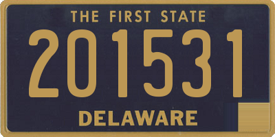 DE license plate 201531