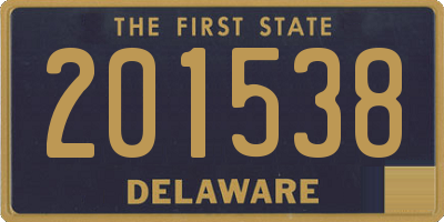DE license plate 201538