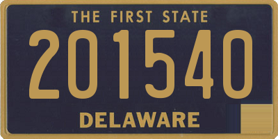 DE license plate 201540