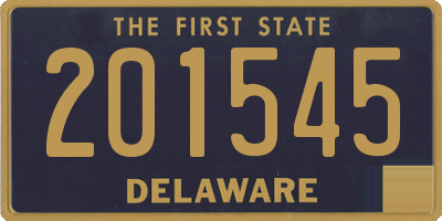 DE license plate 201545