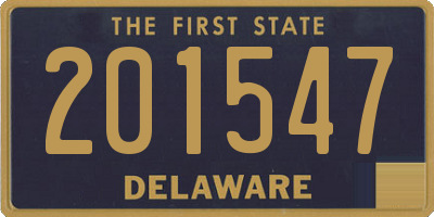 DE license plate 201547
