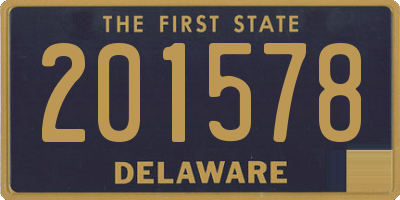 DE license plate 201578