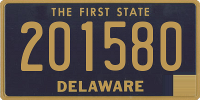 DE license plate 201580
