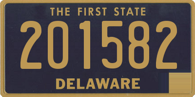 DE license plate 201582