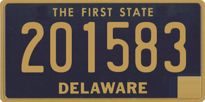DE license plate 201583
