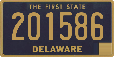 DE license plate 201586