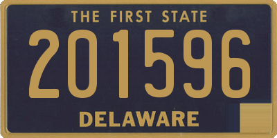 DE license plate 201596