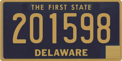 DE license plate 201598