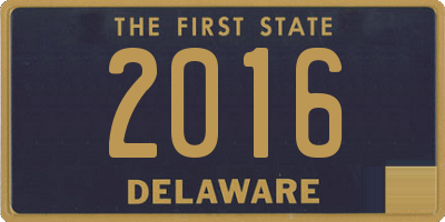 DE license plate 2016