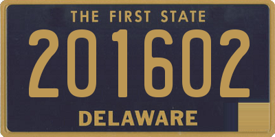 DE license plate 201602