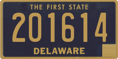 DE license plate 201614