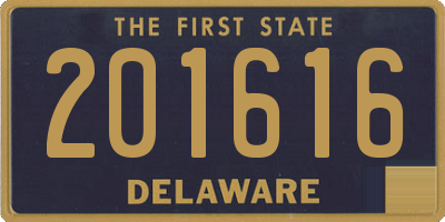 DE license plate 201616