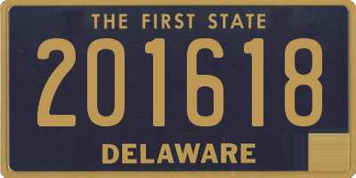 DE license plate 201618