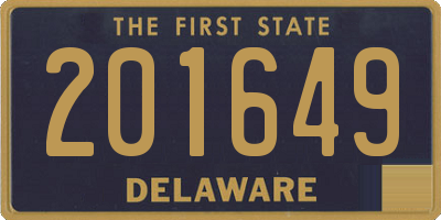 DE license plate 201649