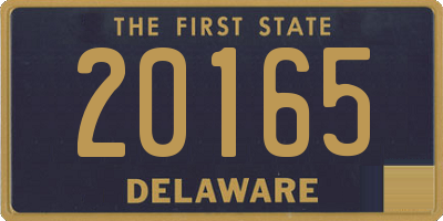 DE license plate 20165