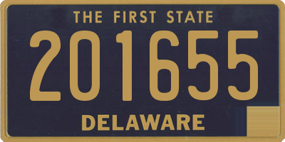 DE license plate 201655