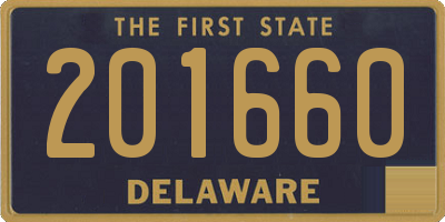 DE license plate 201660