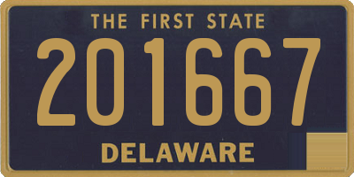 DE license plate 201667